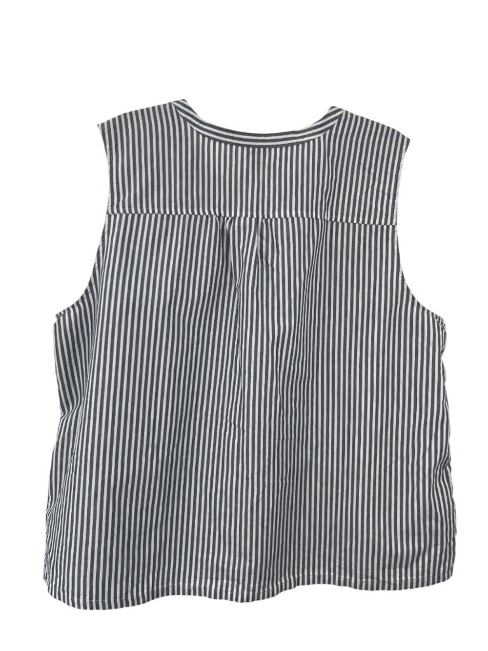 Eddie Bauer Striped Sleeveless Top Womens 2XL Blue White Used - Picture 2 of 11